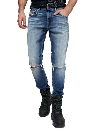 Diesel - Calça Jeans Slim Fit Rasgada D-strukt
