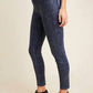 Joe'S Jeans - Charlie High Rise Coated Snake Print Skinny Jeans