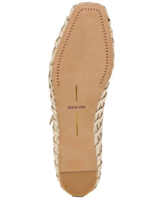 Dolce Vita - Women's Rains T-strap Woven Mary Jane Flat
