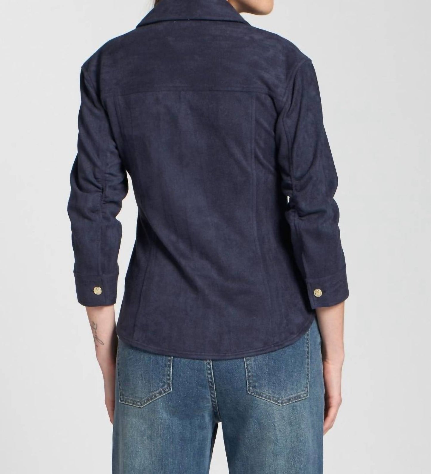Apny - Vegan Leather Shirt Jacket