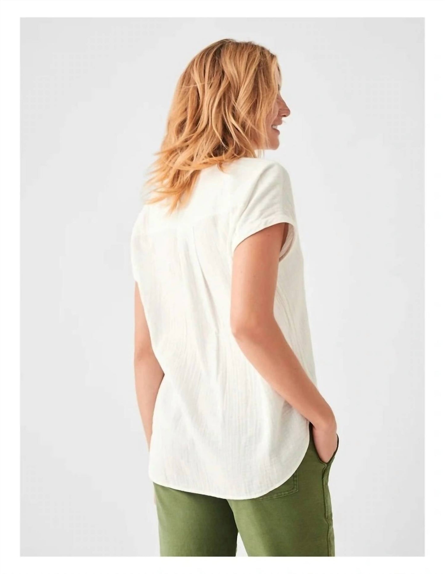 Faherty - Cotton Gauz Desmond Top