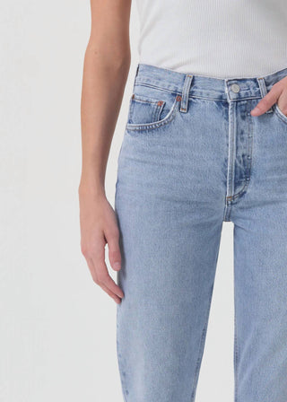 Agolde - Calça Jeans Riley High Rise Straight