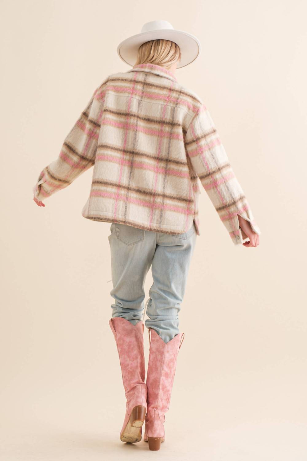 Blue B - Cozied Up Plaid Jacket