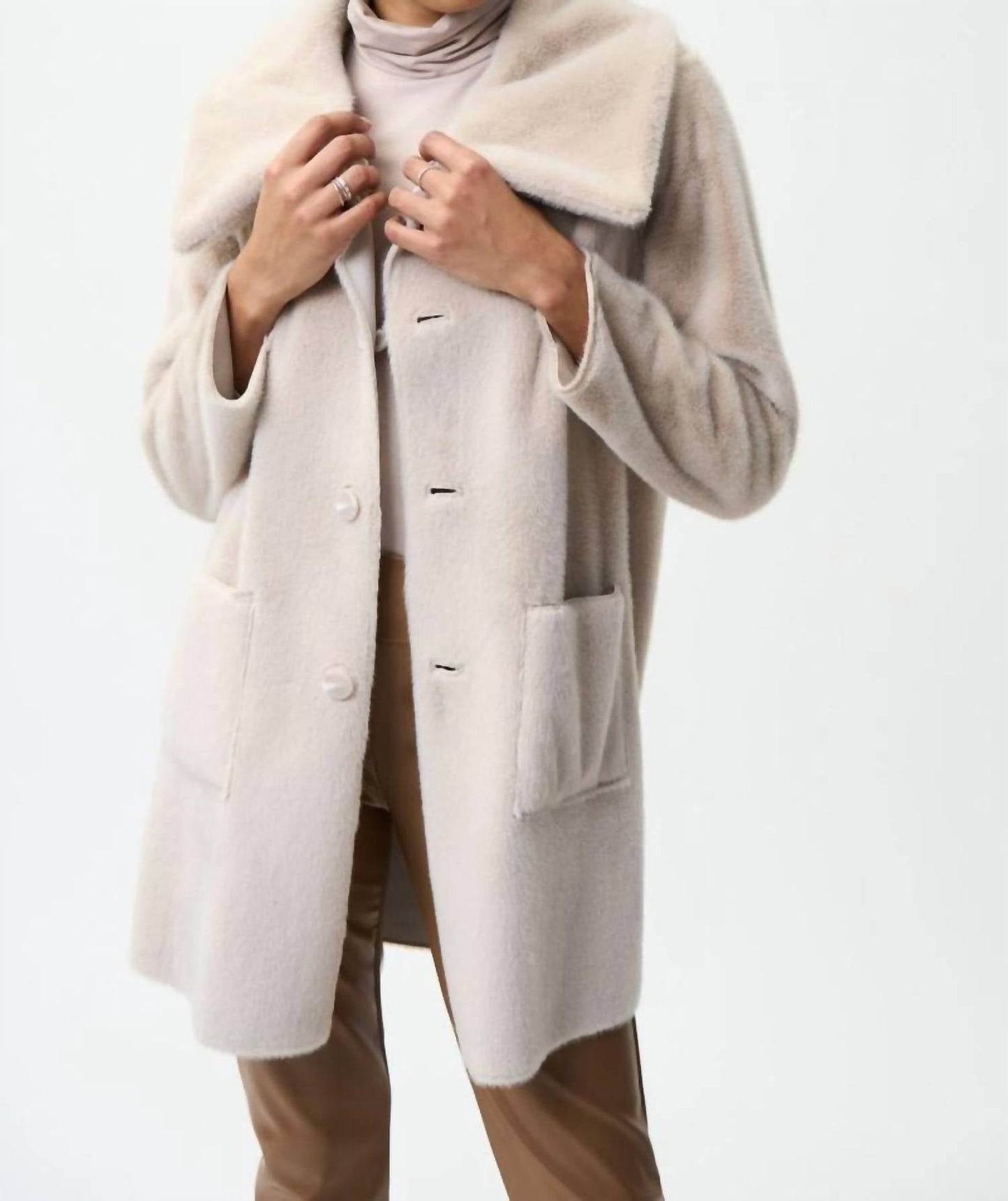 Joseph Ribkoff - Women's Faux Fur Reversible Coat