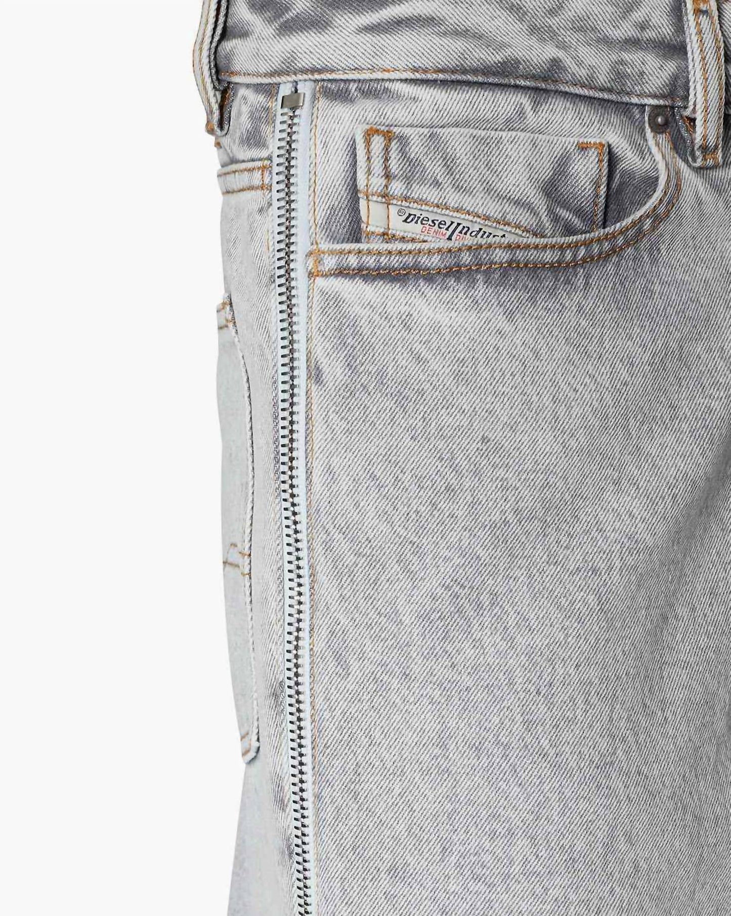 Diesel - Calça jeans reta cinza Diesel