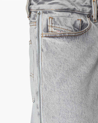 Diesel - Calça jeans reta cinza Diesel