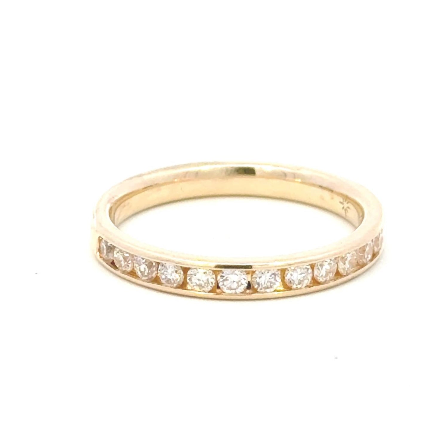 Aamiaa - 0.52 Carat Natural Diamond Round Brilliant Channel Band