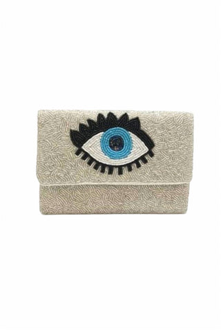 Golden Stella - Mini Clutch com Contas de Olho Maligno
