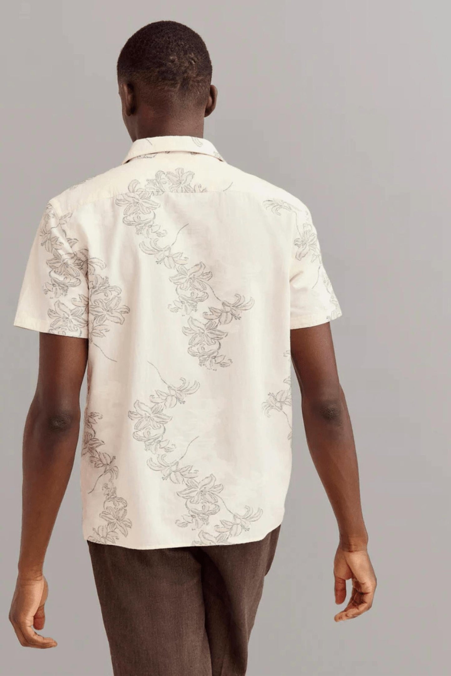 Billy Reid - Short Sleeve Watercolor Lily Jacquard Treme Shirt