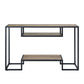 Idella - Sofa Table - Rustic Oak / Black