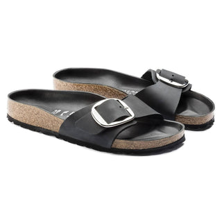 Birkenstock - Sandália de couro com fivela grande Madrid para mulheres