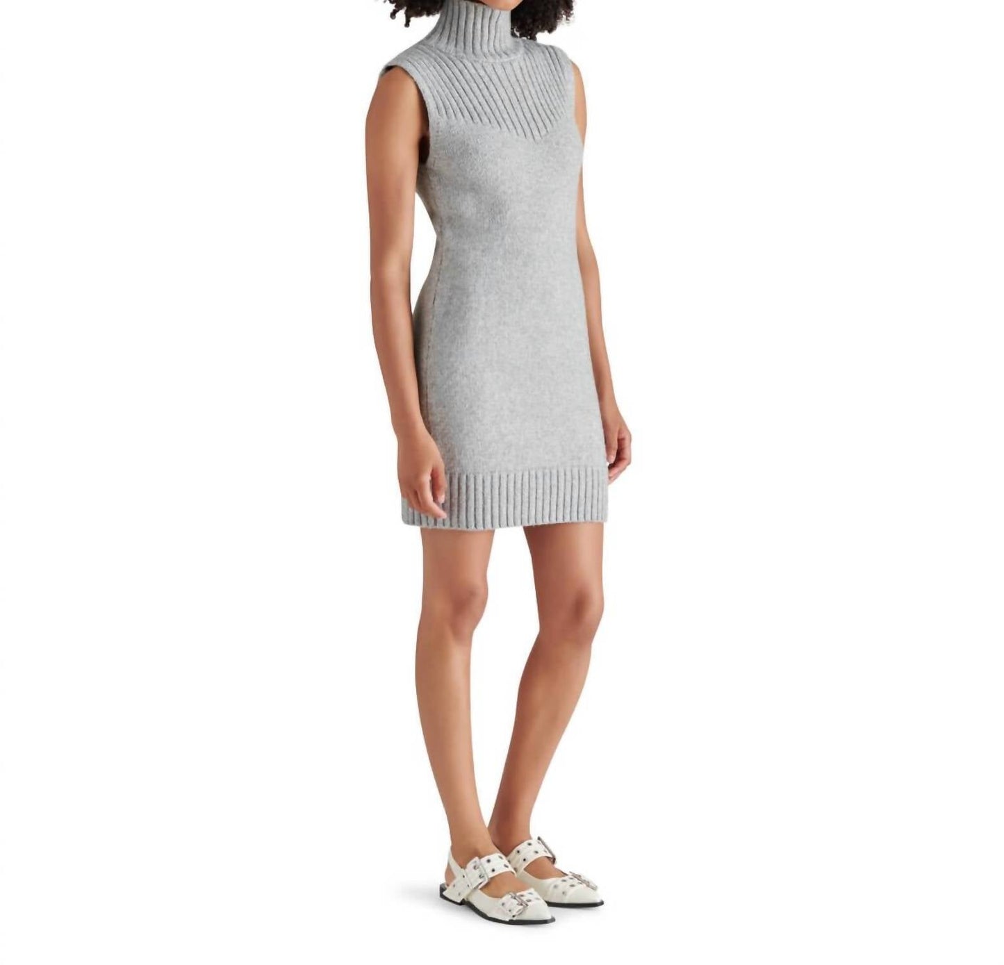 Steve Madden - Karissa Turtleneck Sleeveless Sweater Mini Dress