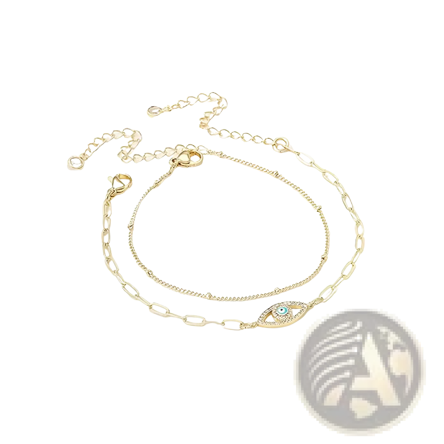 Dainty Gold Bracelets For Women, 14K Gold Filled Adjustable Layered Bracelet Cute Oval Chain  Bar Gold Bracelets For Women Jewelry