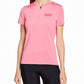 Camisa de ciclismo POC Trail Light Zip Tee feminina rosa tamanho médio