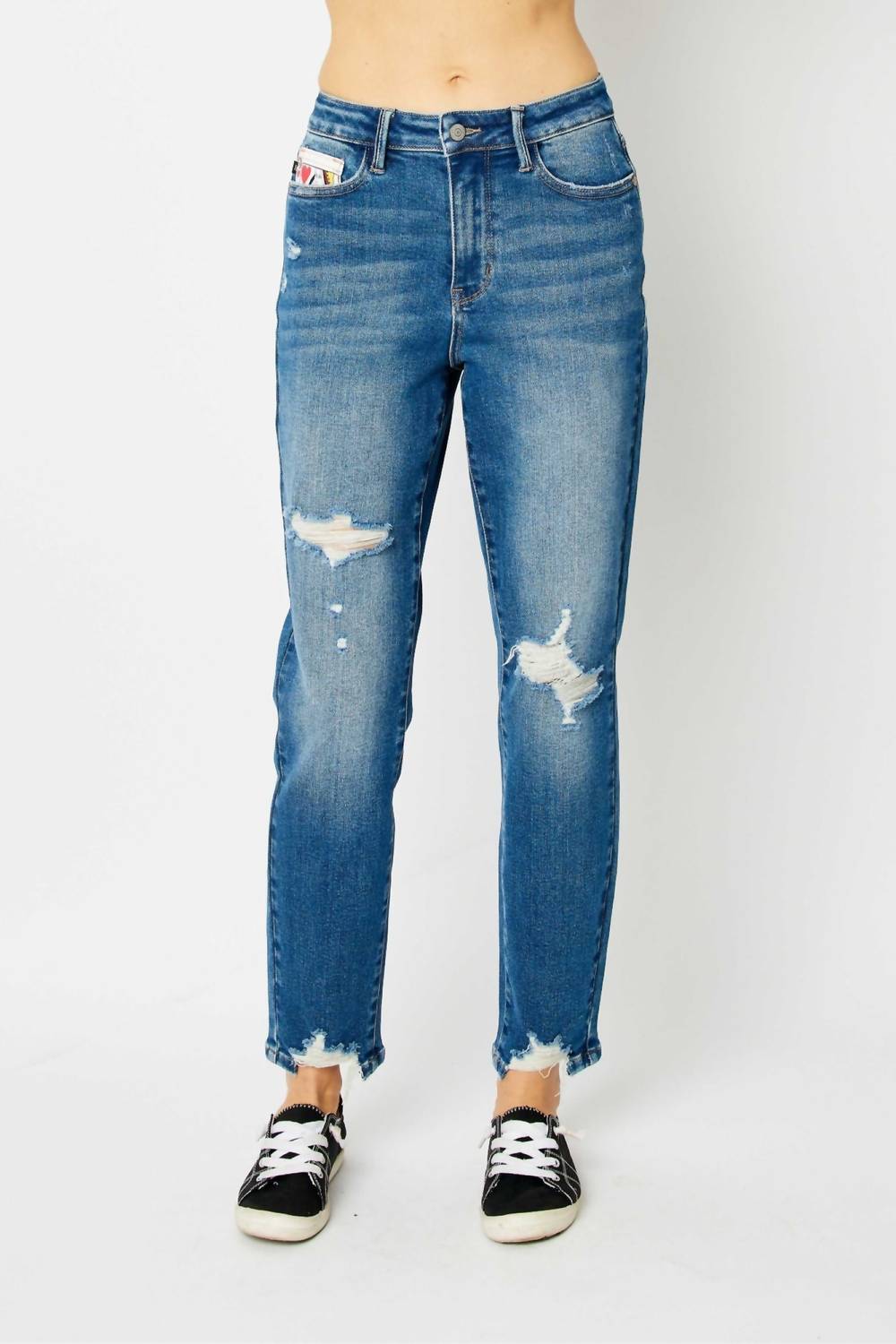 Judy Blue - High Waist Coin Pocket Boyfriend Jeans