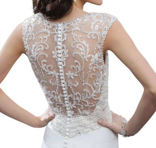 Justin Alexander - Satin Trumpet Dress