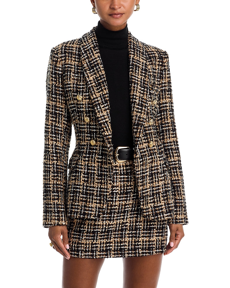 Aqua Cutaway Tweed Jacket