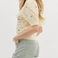 Entro - Diamond Pattern Pointelle Sweater