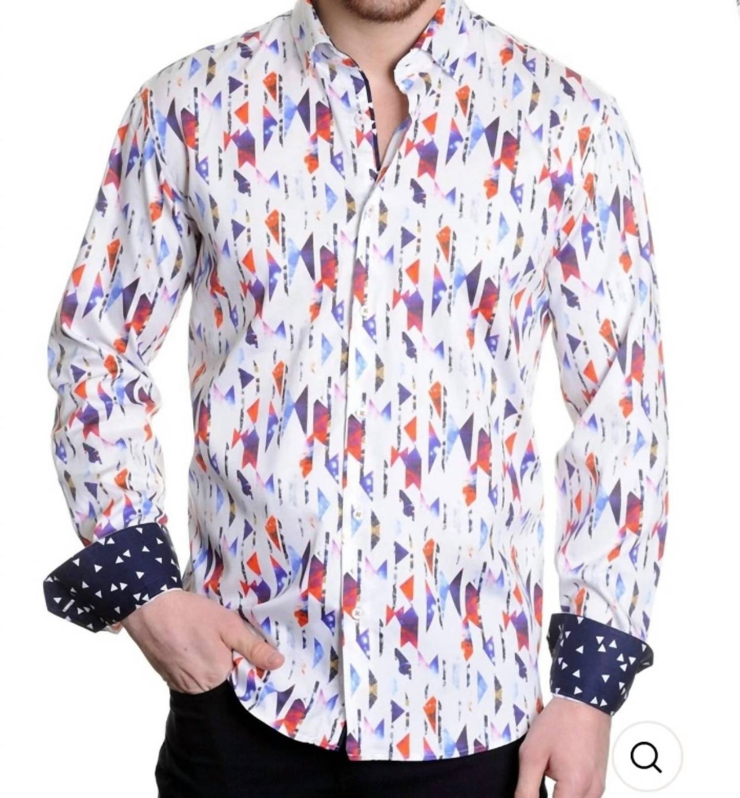 Mizumi Couture - Patterned Long Sleeve Shirt