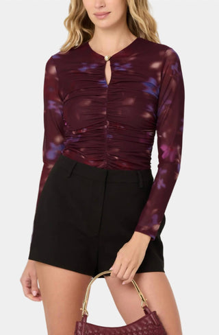 Astr - Yasmine Abstract Mesh Top