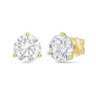 Diana M Jewels - Brincos femininos de diamante redondo Martini cultivado em laboratório de 1,5 ct