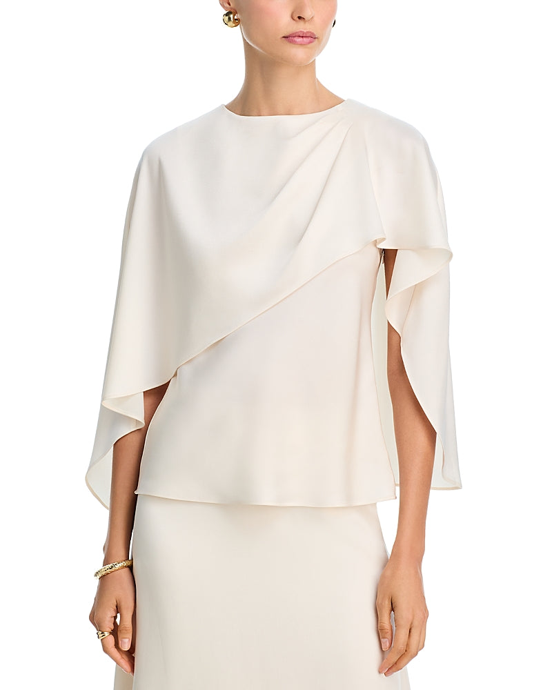 Simkhai Eliora Cape Top Cream M
