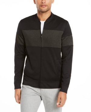 Alfani Men's Metallic Panel Full-Zip Jacket