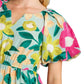 Umgee - Floral Balloon Sleeve Midi Dress