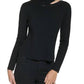 Calvin Klein - SEQUIN TRIM CUTOUT SWEATER