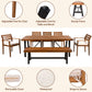 GO Outdoor Wood Dining Set For 7-8 Persons