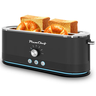 4-Slice Toaster Stainless Steel Precision Toaster , 7 Browning Settings and Defrost/Reheat Functions