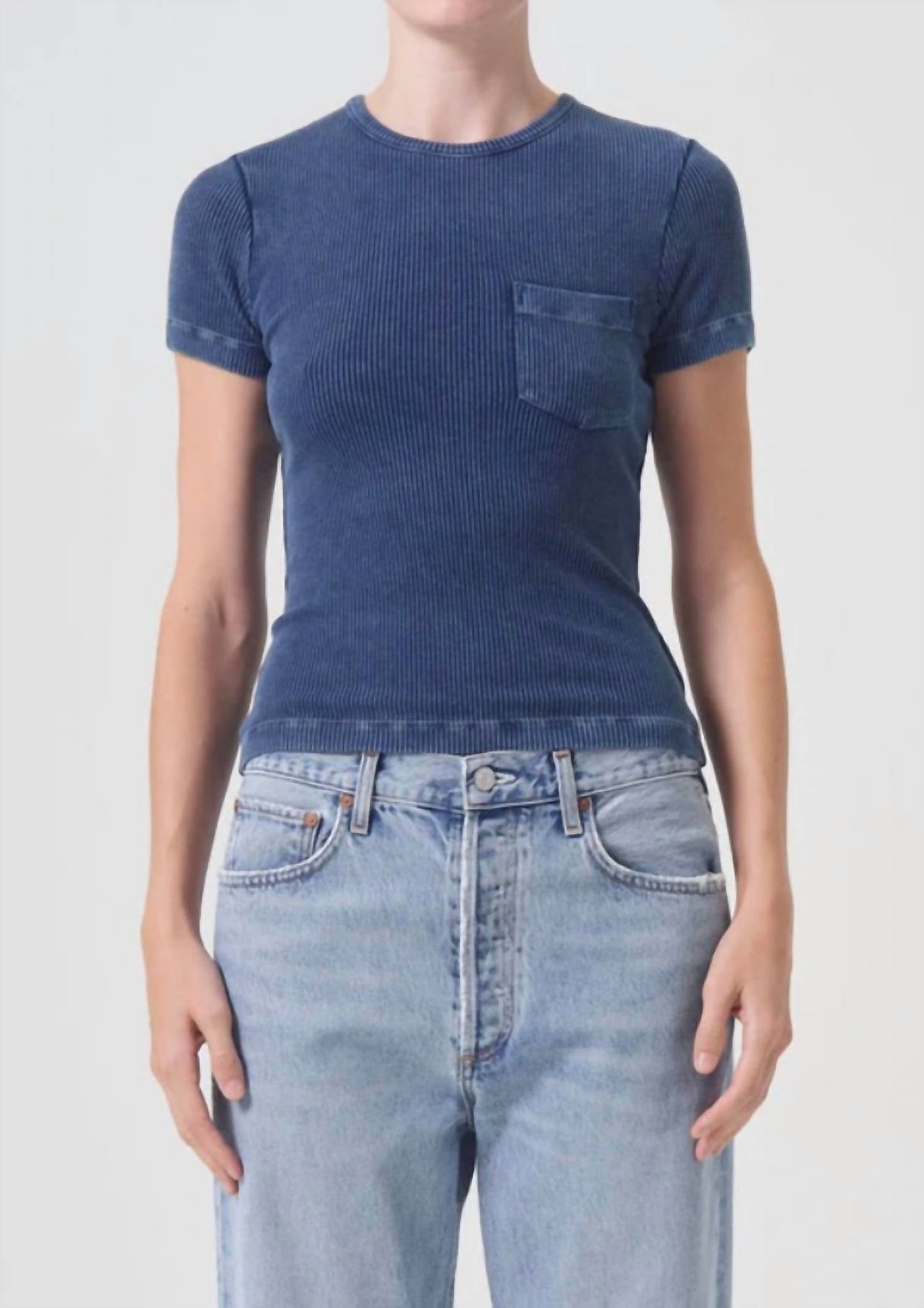 Agolde - Arlo Rib Pocket Tee