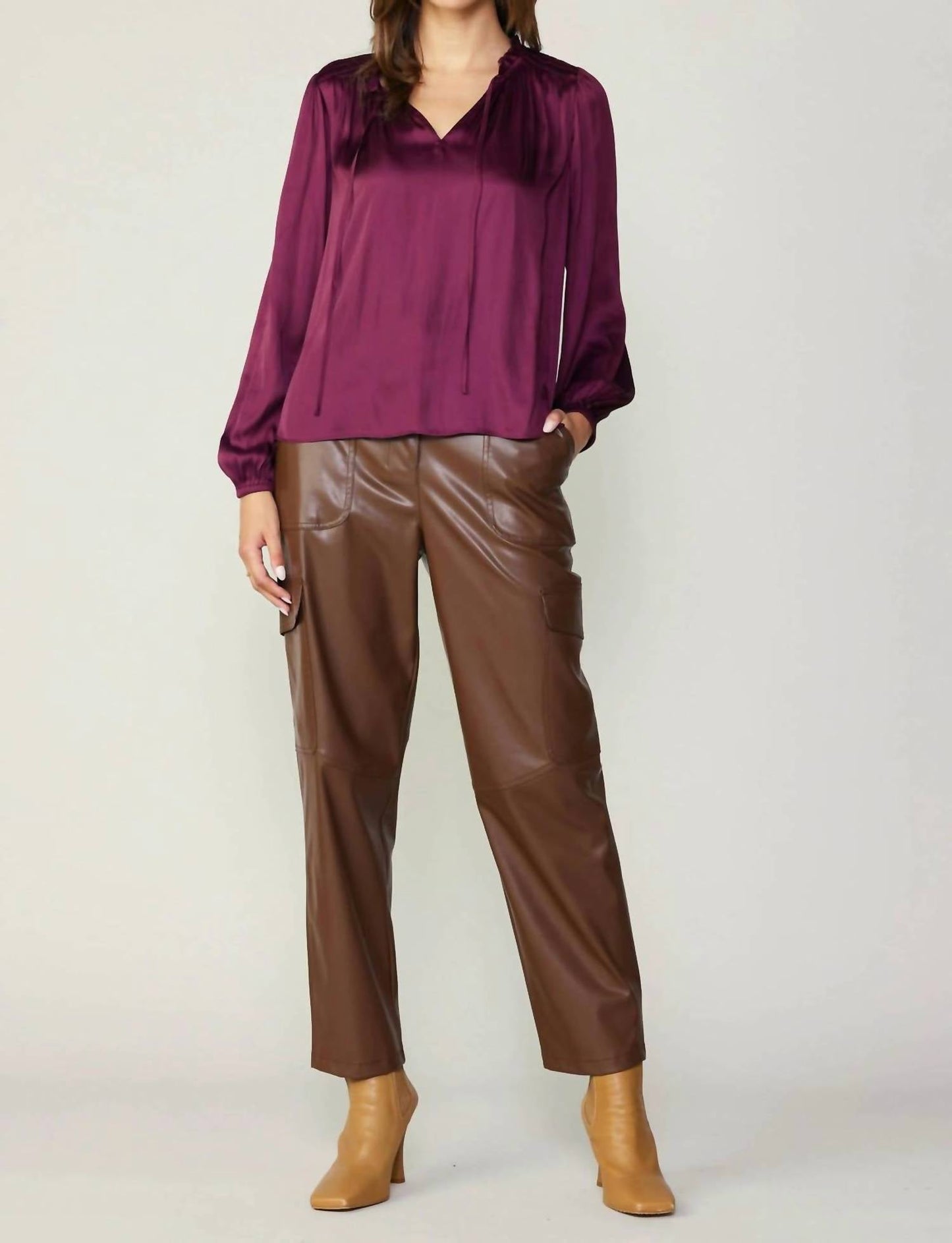 Current Air - Smocked Yoke Blouse