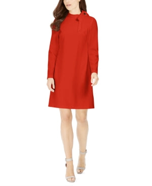 Calvin Klein Tie-Neck Scuba Crepe Dress