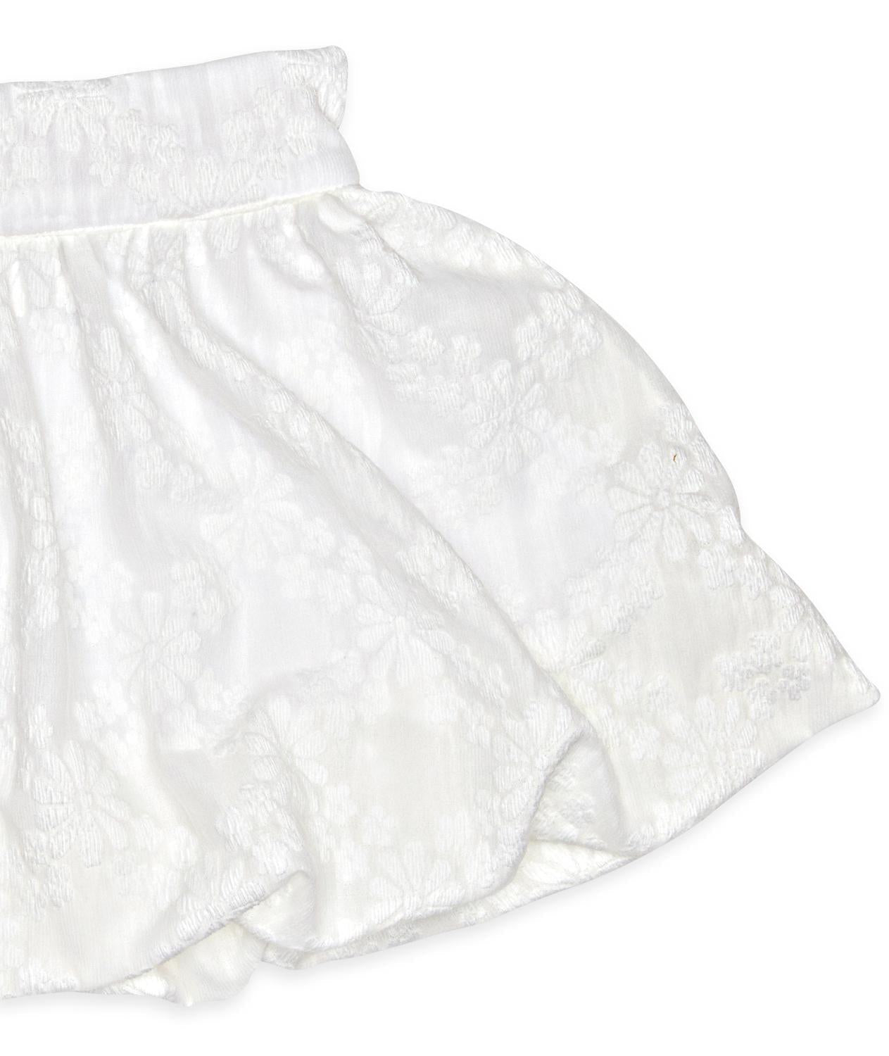 Flowers By Zoe - Girl's Estie Flower Embossed Bubble Skirt