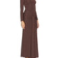 Bardot - Alix Maxi Tie Front Long Sleeve Dress