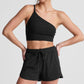 Beyond Yoga - Space Dye One Shoulder Long Line Bra