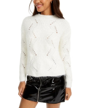 FRESHMAN FOREVER Womens Ivory Printed Long Sleeve Top Juniors Size: S