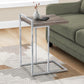 Accent Table, C-Shaped, Contemporary & Modern