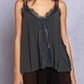 Trendsi - Pol Lace Detail V-neck Camisoles