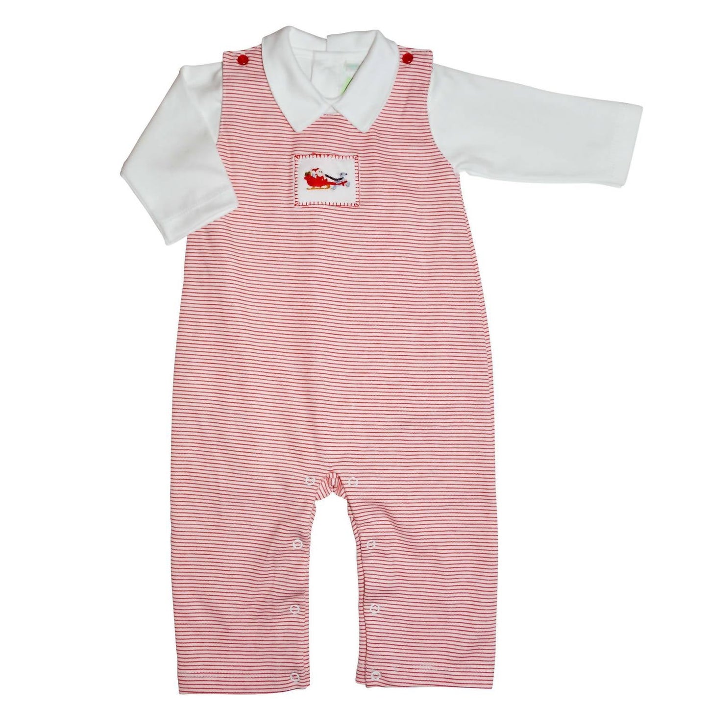 Baby Threads - Baby Boys Santa's On The Way 2-piece Romper Set