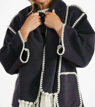 Elan - Whip Stitch Scarf Coat