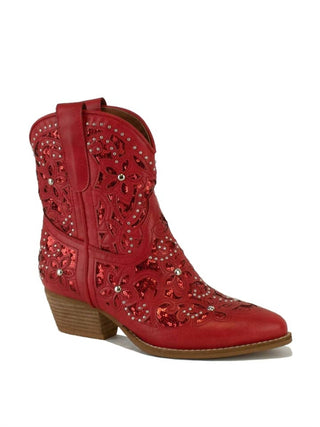 Beast Fashion - Women's Embellished Boots