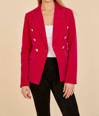 Dolce Cabo - Blazer de veludo abotoado duplo