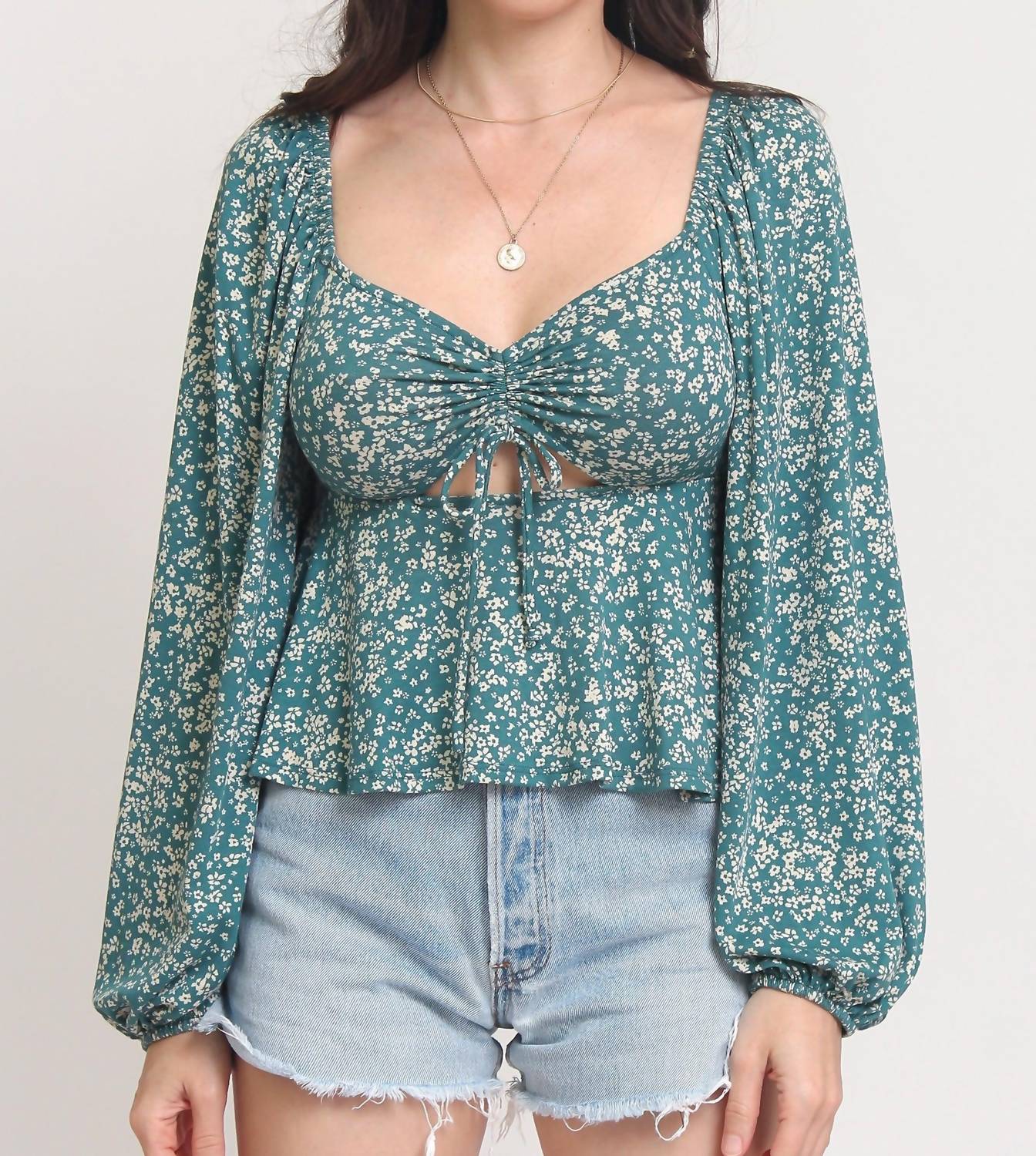 By Together - Willow Balloon Sleeves Top