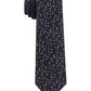 CALVIN KLEIN Mens Black Scattered Dashes Skinny Neck Tie