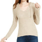 Crave Fame Juniors' Marled Fuzzy Pullover Hoodie
