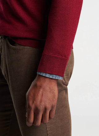 Peter Millar - Autumn Crest Suede Trim Quarter-Zip
