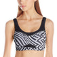 Sutiã ASICS Adjust Feminino Maze Print Preto Tamanho X-S