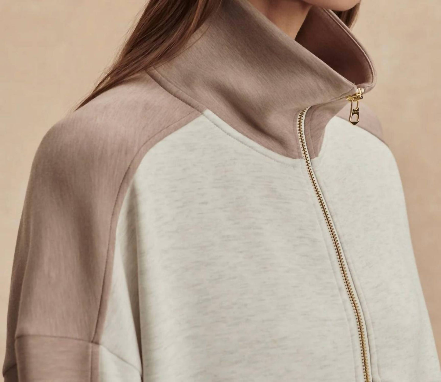 Varley - Garcia 2 Tone Zip Through Sweat